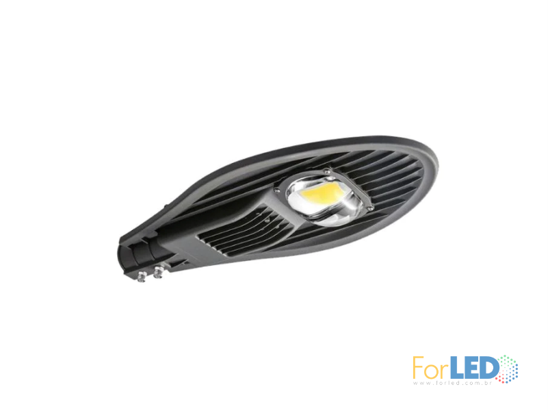 Luminária Pública LED COB 50w - 6500k - Branco Frio - 1 Ano de Garantia | ForLED | Imagem Principal